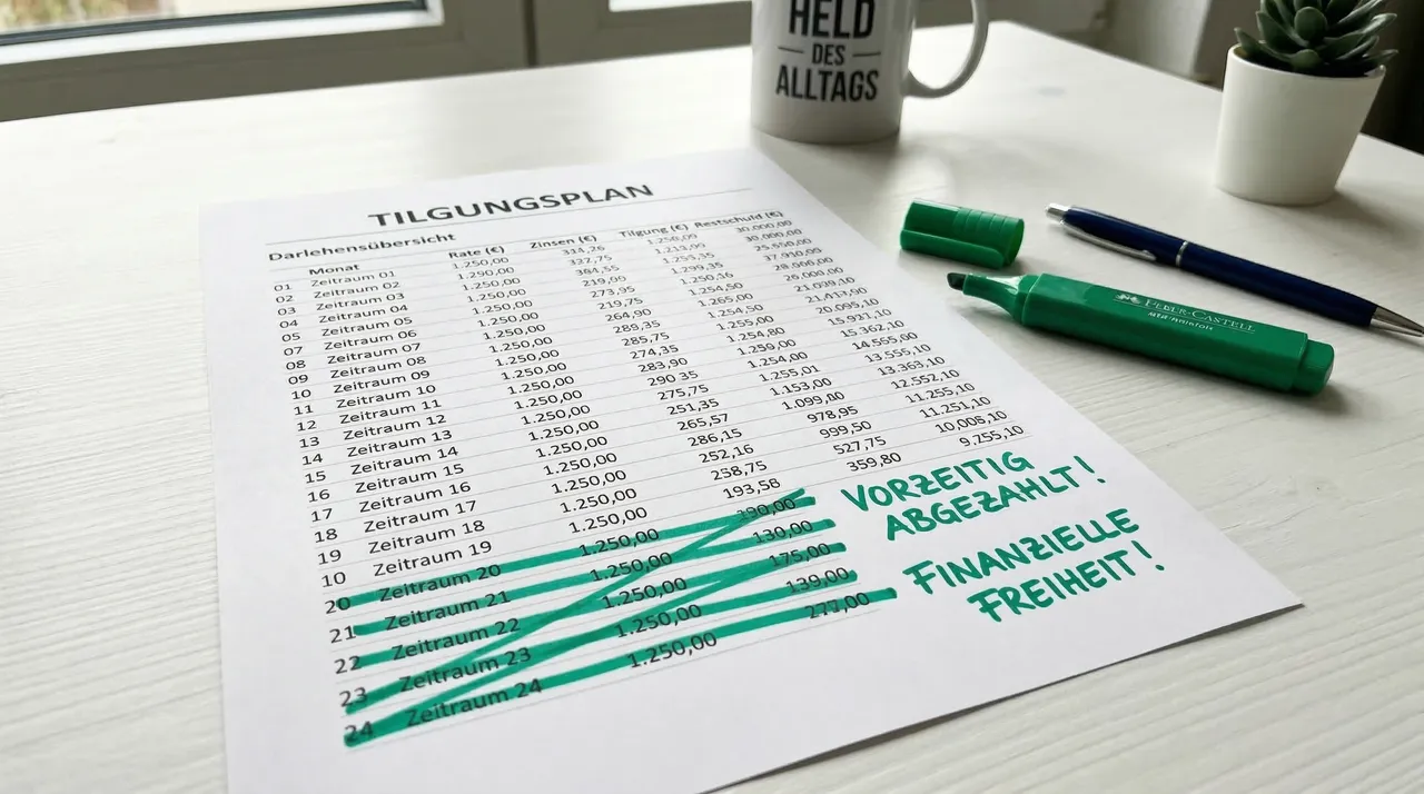 Annuitätendarlehen vorzeitig tilgen – Sondertilgung und Vollablösung